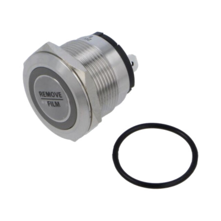 Comutator: anti-vandalism; Poz: 2; SPST; 20A/250VAC; IP67; OFF-(ON)