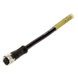 Conector: M8; mamă; PIN: 4; 3A; 30V; IP67; Nano-Change; drept; mufă