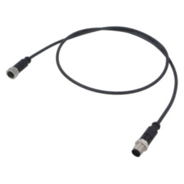 Cablu: pentru senzori/automatizări; PIN: 4; mufă; PUR; 1m