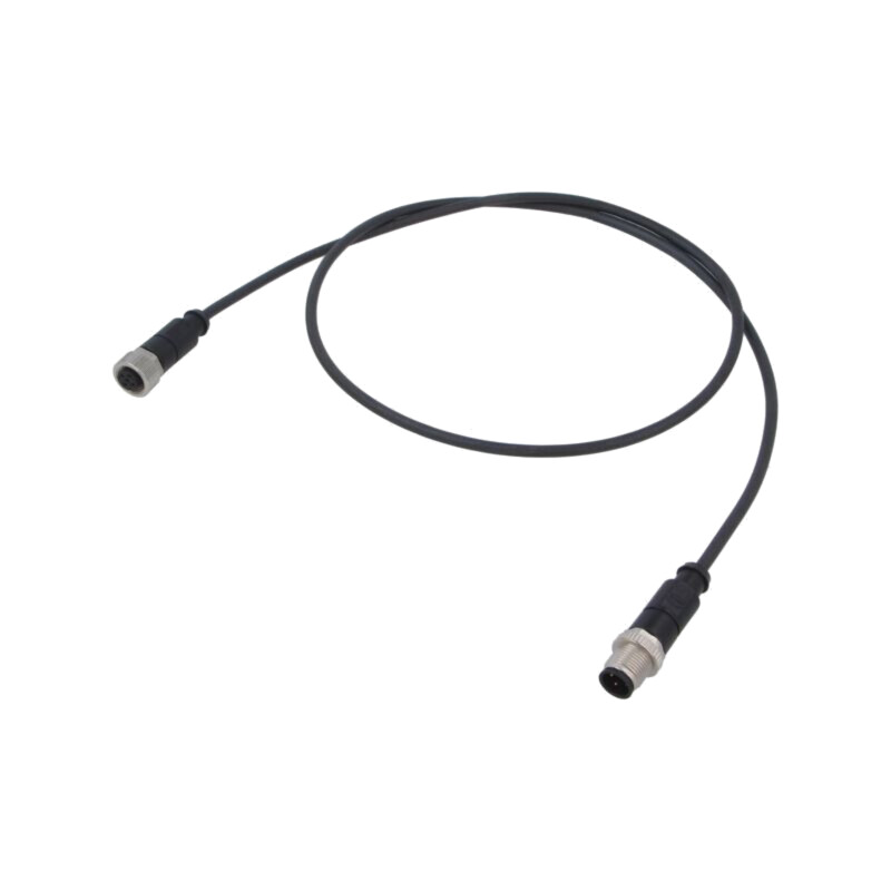 Cablu: pentru senzori/automatizări; PIN: 4; mufă; PUR; 1m