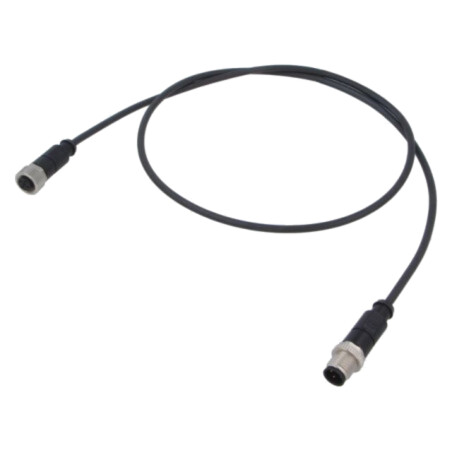 Cablu: pentru senzori/automatizări; PIN: 4; mufă; PUR; 1m