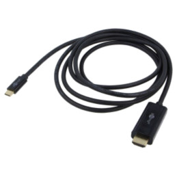Cablu; DisplayPort mufă,USB C mufă; PVC; 3m; negru