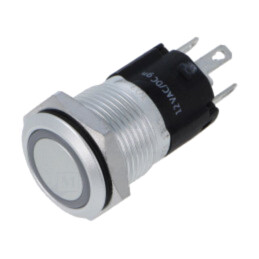Comutator: anti-vandalism; Poz: 2; SPDT; 3A/240VAC; 3A/240VDC; 12V