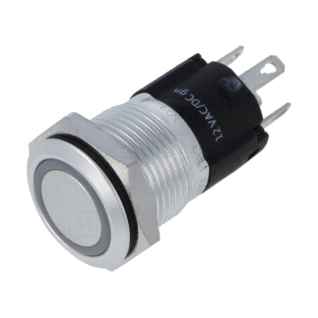 Comutator: anti-vandalism; Poz: 2; SPDT; 3A/240VAC; 3A/240VDC; 12V