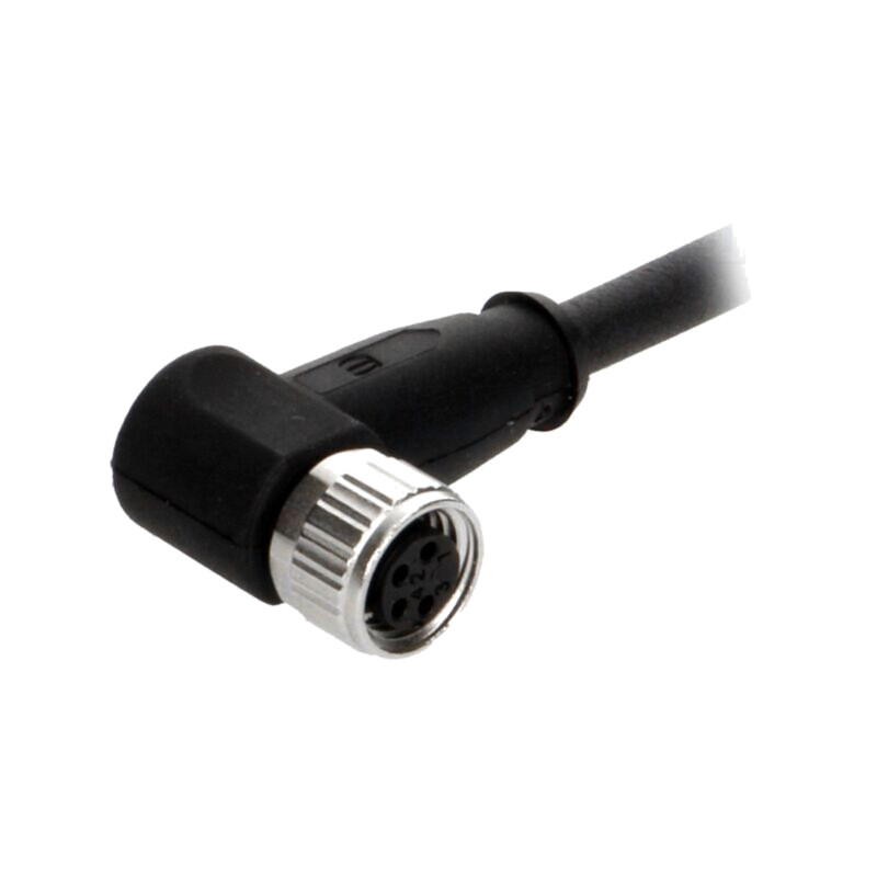 Conector: M8; mamă; PIN: 4; în unghi 90°; cu cablu; mufă; 5m