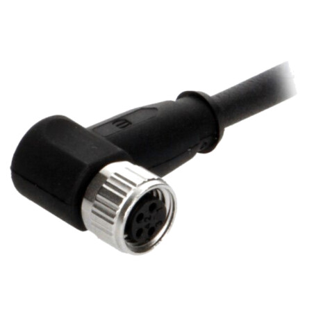 Conector: M8; mamă; PIN: 4; în unghi 90°; cu cablu; mufă; 5m