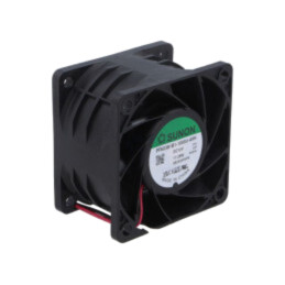 Ventilator: DC; axial; 12VDC; 60x60x38mm; 102m3/h; 61,2dBA; bilă