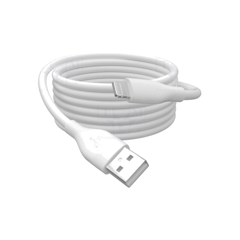 Cablu; USB 2.0; mufă Apple Lightning,USB A mufă; nichelat; 1m Cablu; USB 2.0; mufă Apple Lightning,USB A mufă; nichelat; 1m