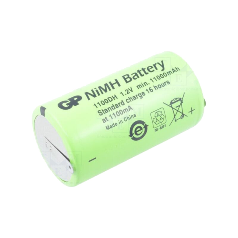 Acumul: Ni-MH; D; 1,2V; 11000mAh; urechi pentru lipire; Ø33x60mm Acumul: Ni-MH; D; 1,2V; 11000mAh; urechi pentru lipire; Ø33x60mm