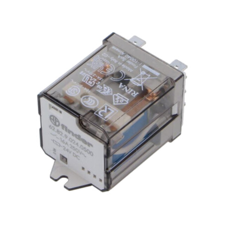 Releu: electromagnetic de putere; DPDT; Ubobină: 24VDC; 62.82