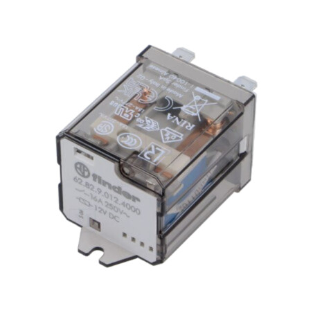 Releu: electromagnetic de putere; DPDT; Ubobină: 12VDC; 62.82