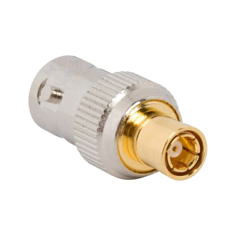 Adaptor; BNC mamă,SMB tată; Izolaţie: PTFE; 50Ω; alamă; 4GHz
