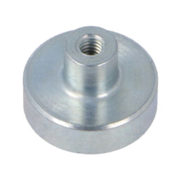 Magnet: fix; samariu, cobalt; 90N; Ø: 20mm; H: 13mm; oţel