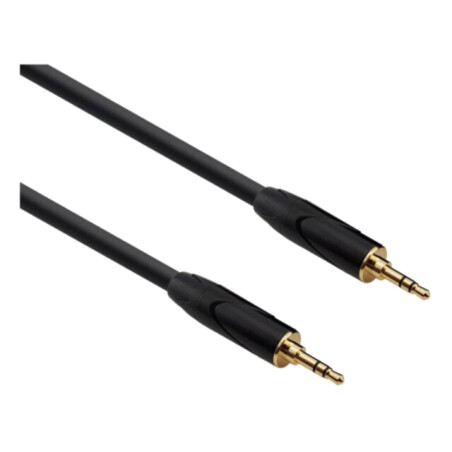 Cablu; Jack 3,5mm mufă,din ambele părţi; 5m; negru; Øcablu: 6mm