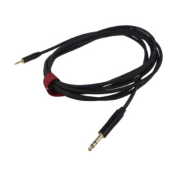 Cablu; Jack 3,5mm mufă,Jack 6,3mm mufă; 5m; negru; Øcablu: 6mm