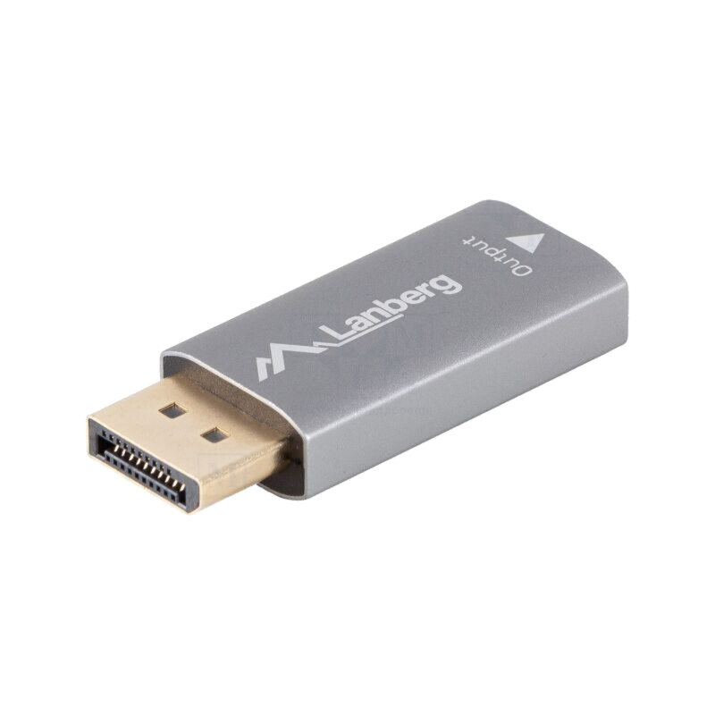 Adaptor; DisplayPort mufă,HDMI soclu; argintie; aluminiu Adaptor; DisplayPort mufă,HDMI soclu; argintie; aluminiu
