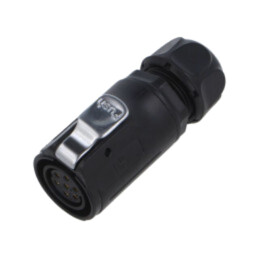 Conector: circular; mufă; mamă; 02; 12A; 500V; PIN: 7; IP67; drept