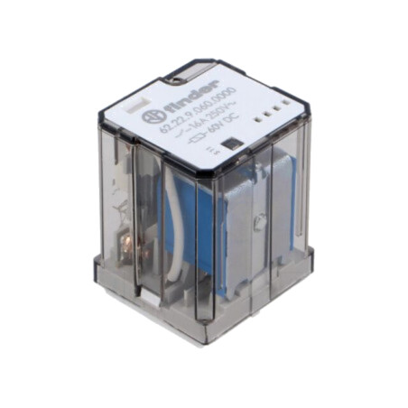 Releu: electromagnetic de putere; DPDT; Ubobină: 60VDC; PCB; 1,3W