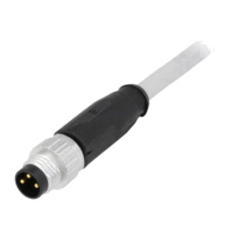 Conector: M8; tată; PIN: 3; drept; cu cablu; mufă; 10m; PVC