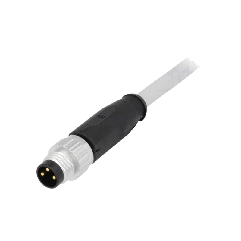 Conector: M8; tată; PIN: 3; drept; cu cablu; mufă; 10m; PVC