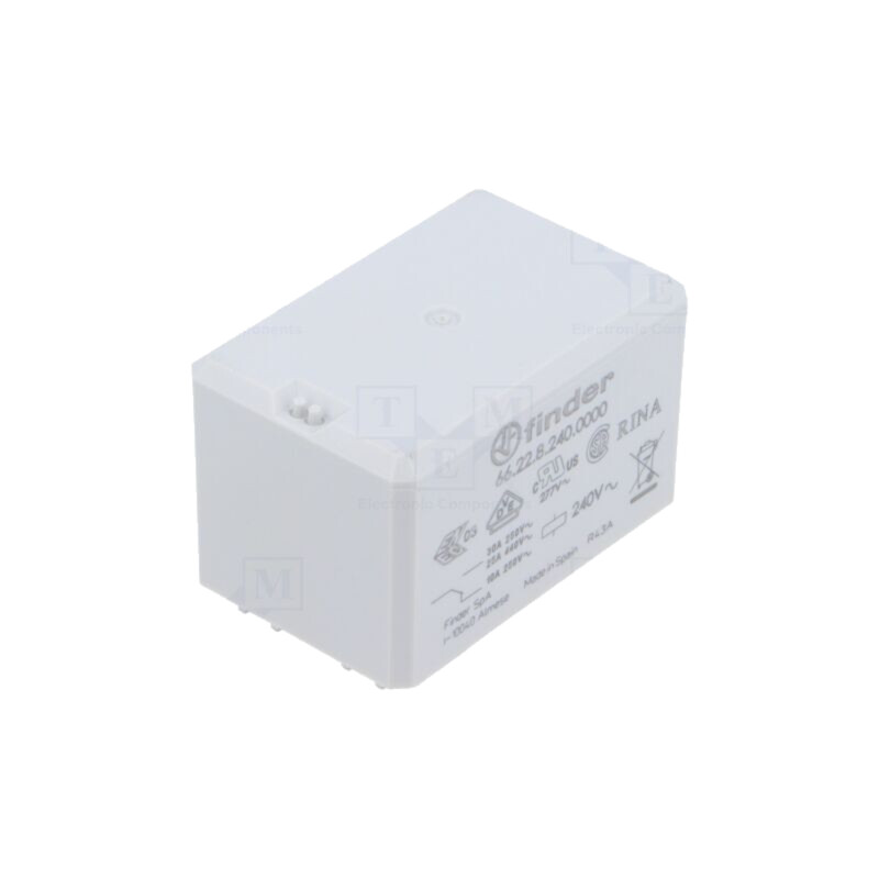 Releu: electromagnetic de putere; DPDT; Ubobină: 240VAC; 66.22