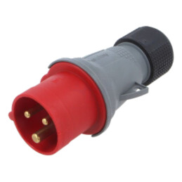 Conector: alimentare AC trifazate; IP&S; 16A; 415V; mufă; tată