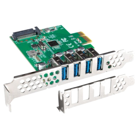 Card extensie PC: PCIe; PCIe,SATA,USB A soclu x4; 5Gbps; 0÷50°C