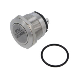Comutator: anti-vandalism; Poz: 2; SPST; 20A/250VAC; IP67; OFF-ON