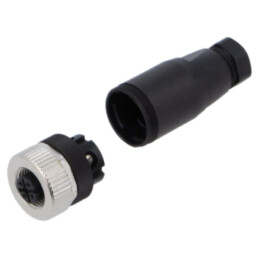 Connector: M12; plug; PIN: 4; female; A code-DeviceNet / CANopen