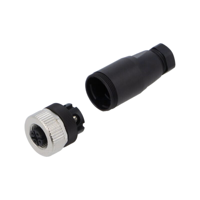 Connector: M12; plug; PIN: 4; female; A code-DeviceNet / CANopen