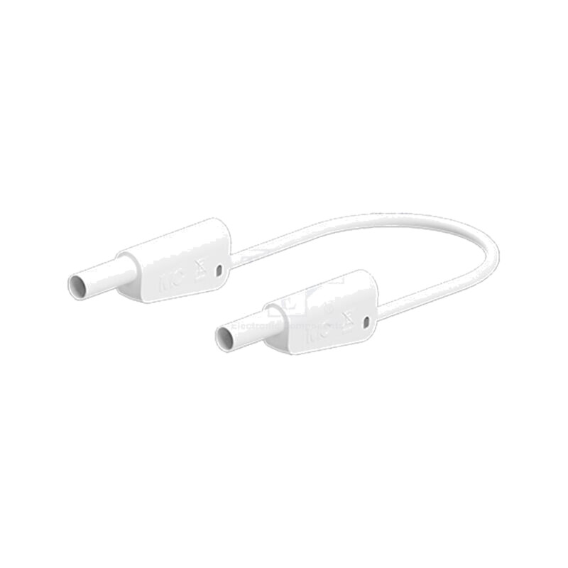 Cablu de măsurare; 32A; mufă banană 4 mm,din ambele părţi; albă