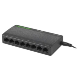 Switch Ethernet; DC soclu,RJ45 soclu x8; neagră; 1Gbps