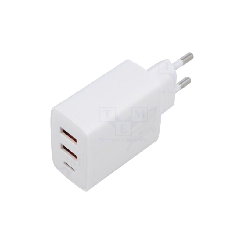 Alimentator: pulsatoriu; alimentare,plug-in; 5÷12VDC; 30W; albă Alimentator: pulsatoriu; alimentare,plug-in; 5÷12VDC; 30W; albă