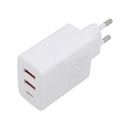 Alimentator: pulsatoriu; alimentare,plug-in; 5÷12VDC; 30W; albă
