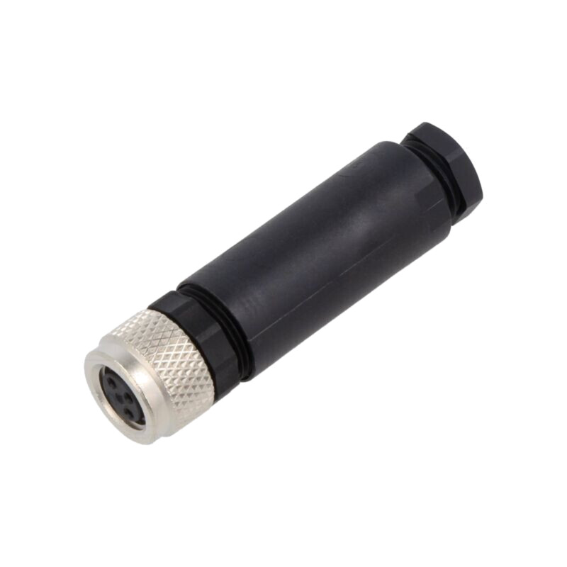 Conector: M8; mamă; pe cablu; mufă; filet interior,prin rotire