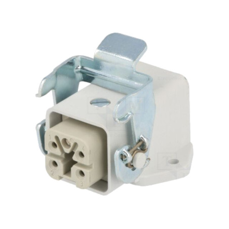 Conector: HDC; soclu; mamă; EPIC KIT; PIN: 5; 23A; 400V; 4+PE; 21x21mm