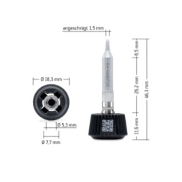 Vârf; conic; 1,5mm; longlife; pentru staţie de lipit
