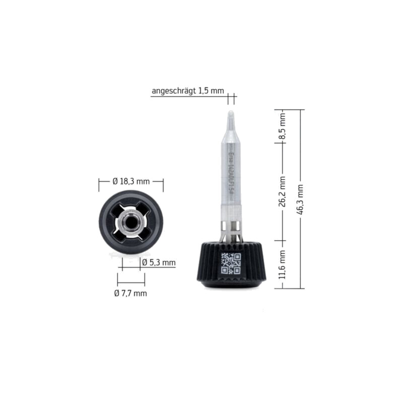 Vârf; conic; 1,5mm; longlife; pentru staţie de lipit