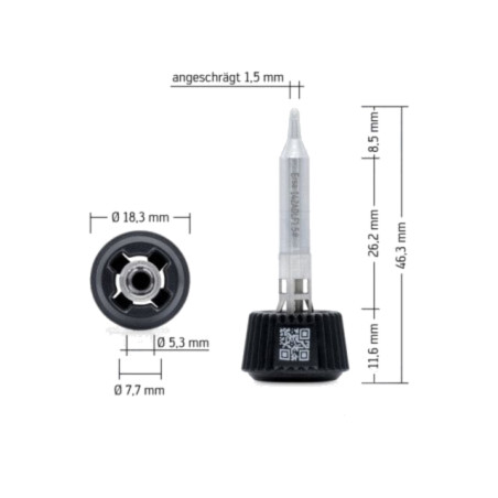 Vârf; conic; 1,5mm; longlife; pentru staţie de lipit