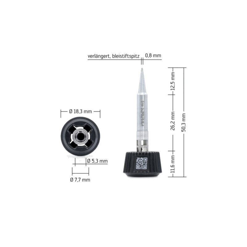 Vârf; ac; 0,8mm; longlife; pentru staţie de lipit