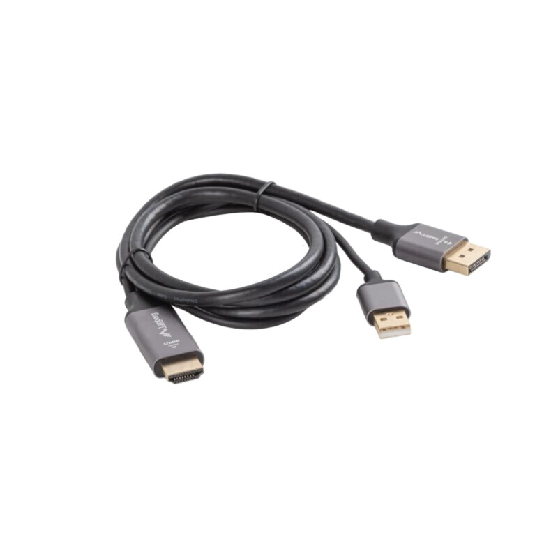 Cablu; DisplayPort mufă,HDMI mufă,USB A mufă; PVC; 1m; negru Cablu; DisplayPort mufă,HDMI mufă,USB A mufă; PVC; 1m; negru