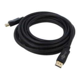 Cablu; DisplayPort mufă,din ambele părţi; PVC; Lung: 5m; negru