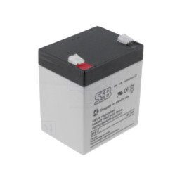 Acumul: plumb-acid; 12V; 5Ah; AGM; nu necesită întreţinere; 1,83kg