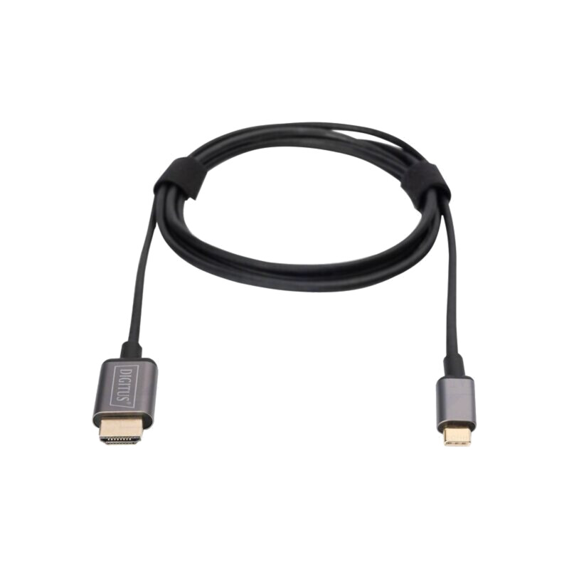 Cablu-adaptor; HDMI mufă,USB C mufă; PVC; 1,8m; USB 3.1
