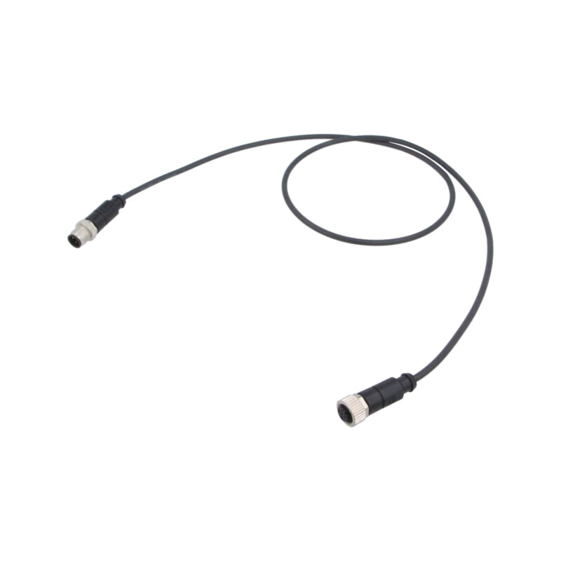 Cablu: pentru senzori/automatizări; PIN: 3; mufă; PUR; 1m