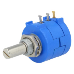 Potenţiometru: axial; multitură; 20kΩ; 2W; ±5%; 6,35mm; lineare