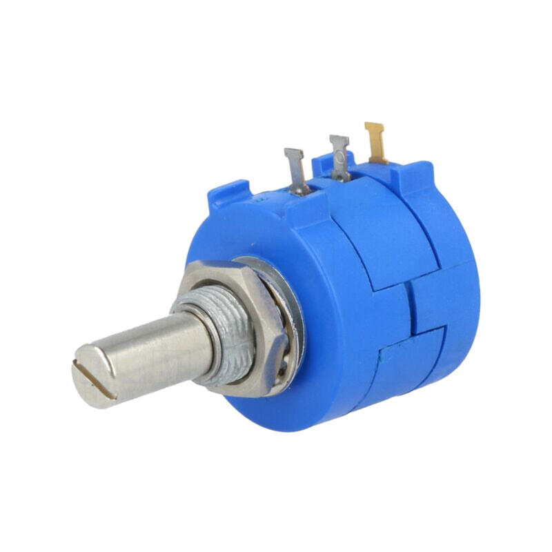 Potenţiometru: axial; multitură; 20kΩ; 2W; ±5%; 6,35mm; lineare Potenţiometru: axial; multitură; 20kΩ; 2W; ±5%; 6,35mm; lineare