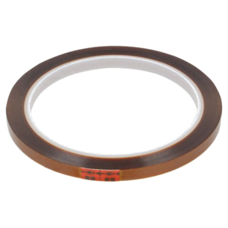 Bandă: electroizolantă; W: 6mm; L: 33m; Thk: 0,076mm; silicon; 55%