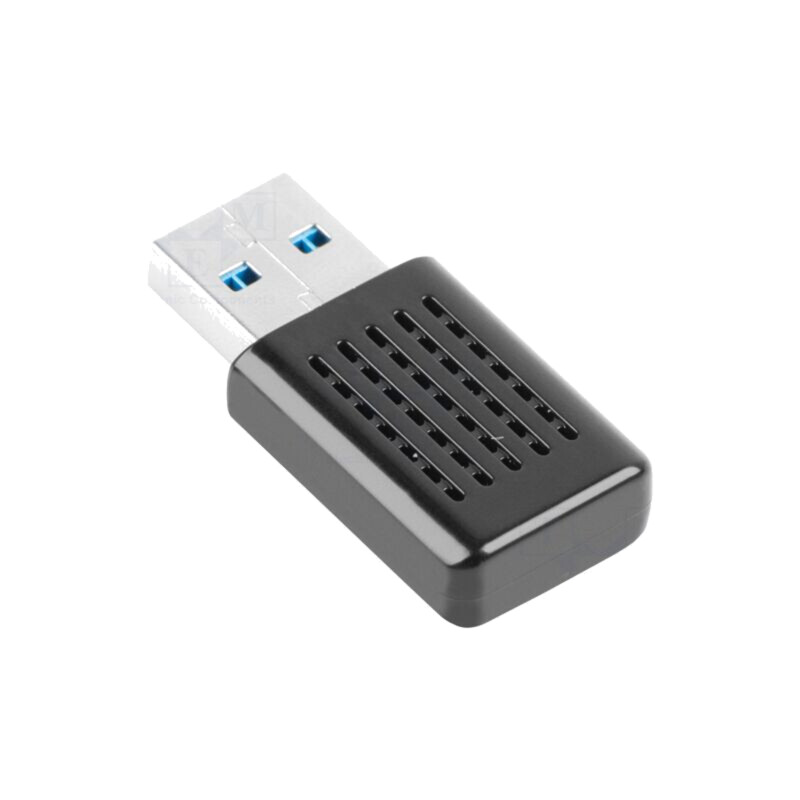 Card extensie PC: de reţea WiFi; USB A mufă; USB 3.0; neagră Card extensie PC: de reţea WiFi; USB A mufă; USB 3.0; neagră