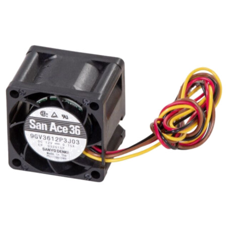 Ventilator: DC; axial; 12VDC; 36x36x28mm; 33m3/h; 58,5dBA; bilă